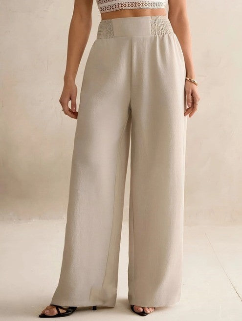 Elastic Straight Leg Pants	P70824