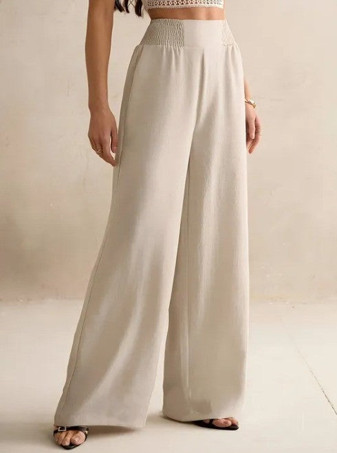 Elastic Straight Leg Pants	P70824
