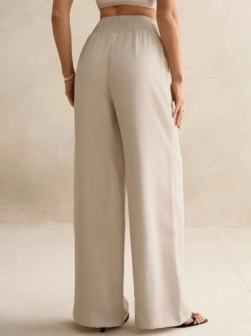 Elastic Straight Leg Pants	P70824