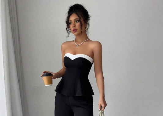 Contrast Co-ord Set (C70824)
