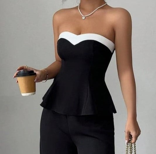 Contrast Co-ord Set (C70824)