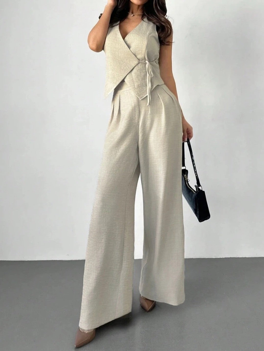 Tie Up Co-ord Set (C60824)