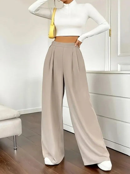 Darted Straight Leg Pants	P80824
